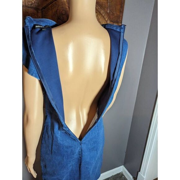 Jealous Tomato Denim Dress with Awesome side Ruffle Super Cute Style! Size Mediu - Picture 4 of 6